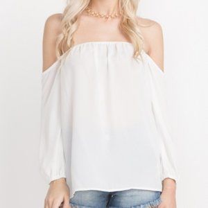 Off The Shoulder Blouse - Ivory